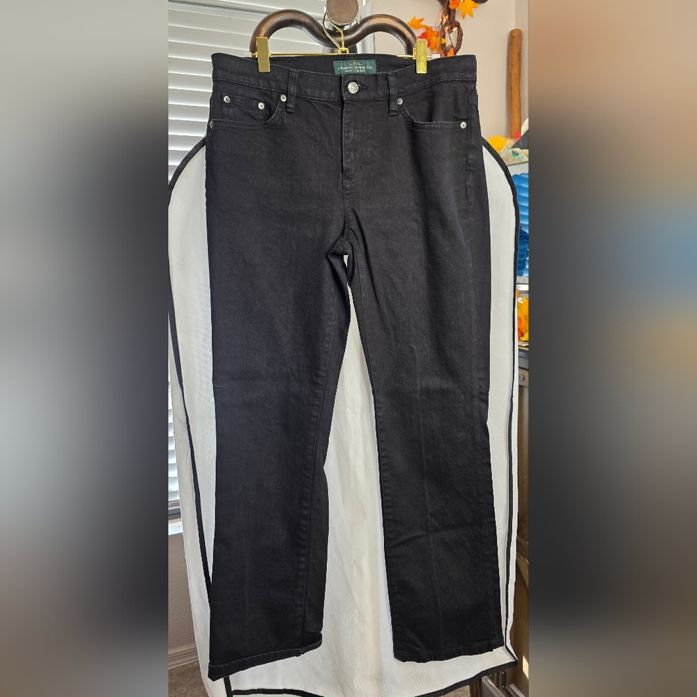 Lauren Ralph Lauren Women's Black Straight Leg Jeans